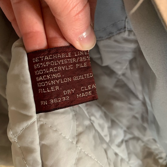 Classic J. Gallery Khaki Tan Long Trenchcoat size 10/11 - Picture 6 of 10